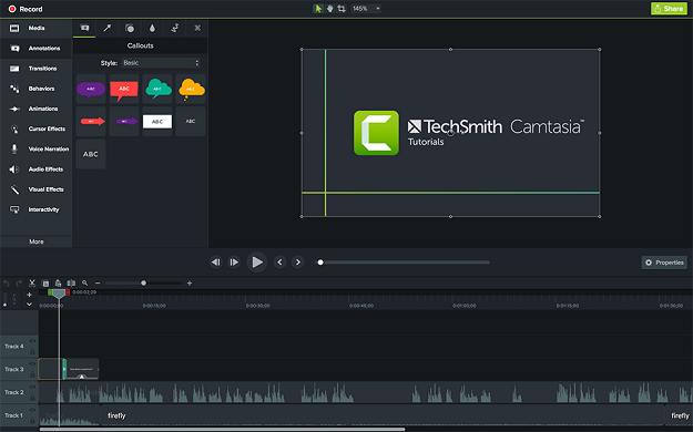 video editor camtasia annotations